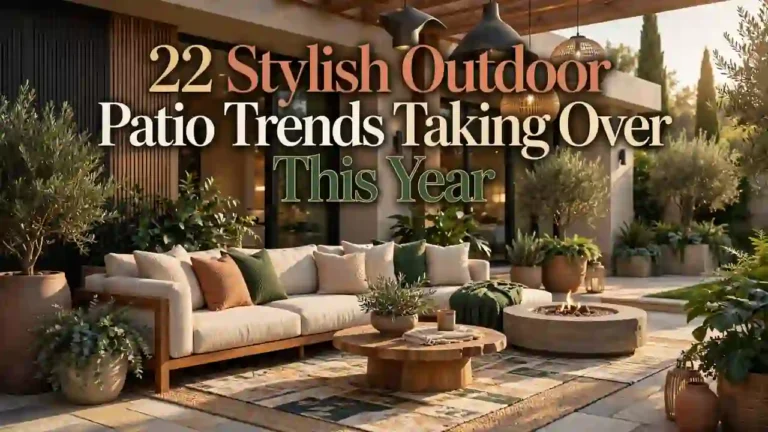 2 Stylish Outdoor Patio Trends Taking Over This Year