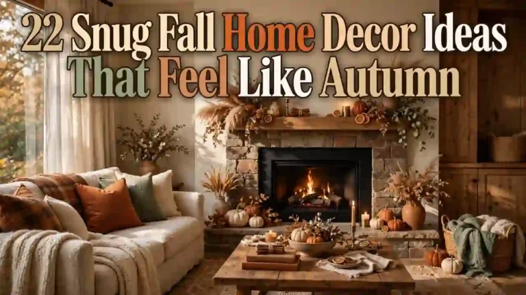 22 Snug Fall Home Decor Ideas That Feel Like Autumn