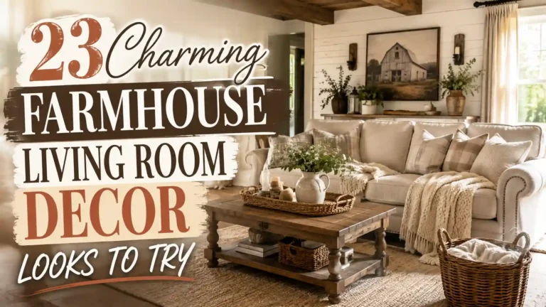 23 Charming Farmhouse Living Room Decor Looks to Try