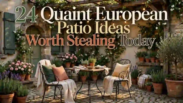 24 Quaint European Patio Ideas Worth Stealing Today